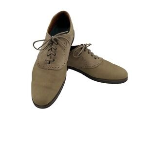 ET Wright Suede Shoes Mens 13 Tan‎ Leather Oxford Old Money Preppy Classic